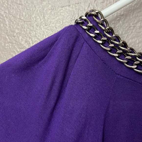 Ana a New Approach Purple Tunic top with Chain embellishment M - Picture 11 of 13